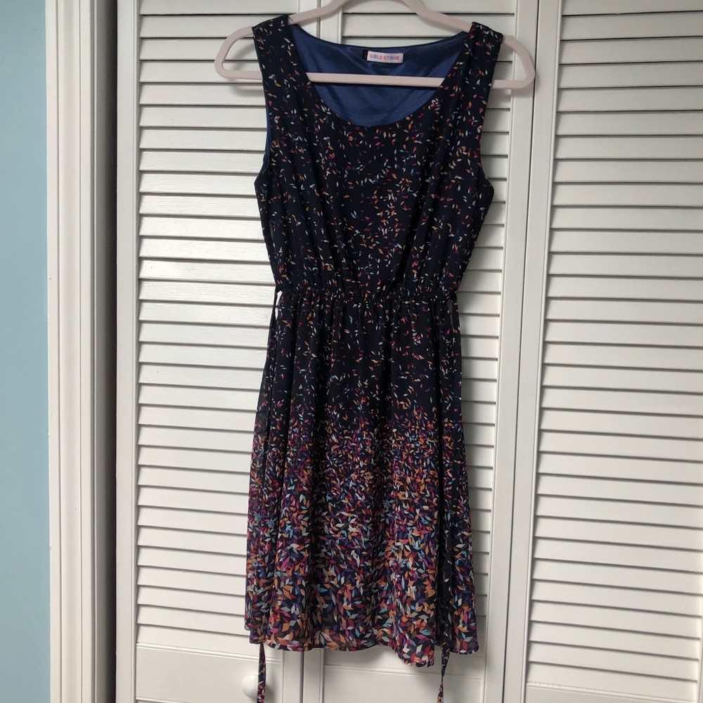 Blue/Multi color dress